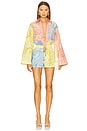 view 6 of 6 Drop Shoulder Collared Tunic in Multi Color