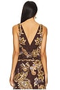 view 3 of 4 Peplum Top in Brown