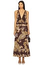 view 4 of 4 Peplum Top in Brown