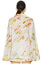view 4 of 5 Drop Shoulder Collared Tunic in Multi