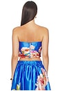 view 3 of 4 TOP HOMBROS STRAPLESS SHOULDER TOP in Blue