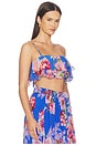 view 2 of 4 Ruffle Top in Blue