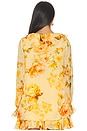 view 3 of 4 Ruffle Top in Yellow