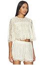view 2 of 5 Ruffle Top in Eggshell