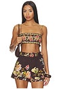 view 1 of 4 BIKINI BANDA BANDEAU in Brown