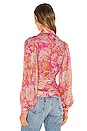 view 3 of 5 X REVOLVE Della Keyhole Blouse in Pink