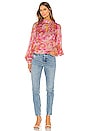 view 4 of 5 X REVOLVE Della Keyhole Blouse in Pink