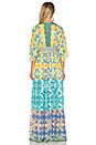 view 3 of 4 Caftan Maxi in Yellow Vintage Tile