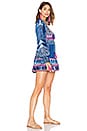 view 2 of 4 ROBE MINI VOLANTÉE in Blue