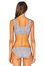 view 3 of 4 Knot Bikini Top in Grey Heather
