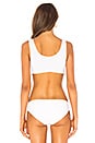 view 3 of 4 Knot Bikini Top in White