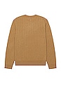 view 2 of 4 Cashmere Cropped Cable Crew in Camel