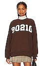 view 1 of 4 Beverly Hills Washed Printed Sweatshirt in Ganache & Ivory