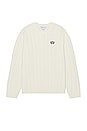 view 1 of 5 Cable Crew Neck Sweater in Ivory
