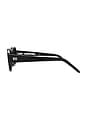 view 3 of 3 Olan Rectangle Sunglasses in Soot