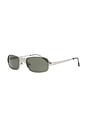 view 2 of 3 Aitken Rectangle Sunglasses in Soot