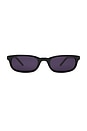 view 1 of 3 Flossie Wayfarer Sunglasses in Midnight