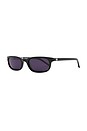 view 2 of 3 Flossie Wayfarer Sunglasses in Midnight