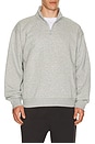 view 1 of 4 LuxeFleece Half Zip Pullover in Light Heather Grey