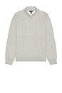 view 4 of 4 LuxeFleece Half Zip Pullover in Light Heather Grey