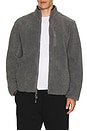 view 1 of 4 Boucle Fleece Men's Zip Jacket in Shadow Grey