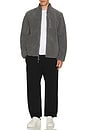 view 3 of 4 Boucle Fleece Men's Zip Jacket in Shadow Grey