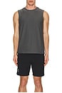 view 3 of 3 Featherweight Freeflo Muscle Tank in True Grey Heather