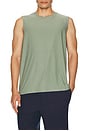 view 3 of 4 Featherweight Freeflo Muscle Tank in Grey Sage Heather