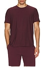 view 3 of 4 Always Beyond Crew Tee 2.0 in Midnight Burgundy Heather