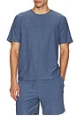 view 3 of 4 Always Beyond Crew Tee 2.0 in Ocean Indigo Blue