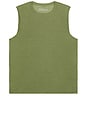 view 1 of 3 Featherweight Freeflo Muscle Tank in Moss Green Heather