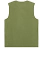 view 2 of 3 Featherweight Freeflo Muscle Tank in Moss Green Heather