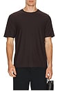 view 1 of 4 T-SHIRT RAS DE COU FEATHERWEIGHT in Dark Chocolate Heather