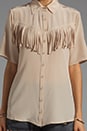 view 3 of 5 Silk Western Fringe Shirt in Nectar