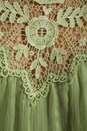 view 4 of 4 Floral Crochet Yoke Top in Pistachio