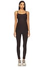 view 3 of 5 Spacedye Uplevel Maternity Jumpsuit in Dark Chocolate Heather