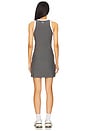 view 3 of 3 Spacedye Outlines Dress in True Gray Heather & Cloud White