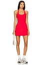 view 1 of 3 Spacedye Active Halter Dress in Candy Apple Red Heather