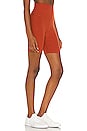 view 2 of 4 Spacedye High Waisted Biker Short in Orange Jasper Heather