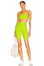 view 4 of 4 Spacedye High Waisted Biker Short in Matcha Green Lim