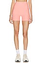 view 1 of 4 Keep Pace Biker Short in Electric Peach Heather