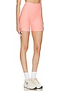 view 2 of 4 Keep Pace Biker Short in Electric Peach Heather