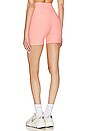 view 3 of 4 Keep Pace Biker Short in Electric Peach Heather