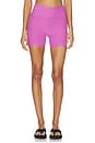 view 1 of 6 Spacedye At Your Leisure Biker 5 Short in Fun Fuchsia Heather