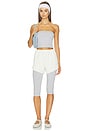 view 5 of 6 Fade Out Mid Rise Short in Washed Vintage White
