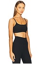 view 2 of 4 Spacedye Raise The Barre Shirred Bra in Darkest Night
