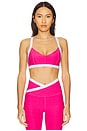 view 1 of 4 Spacedye Outlines Bra in Vivid Pink Heather & Cloud White