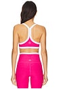 view 3 of 4 Spacedye Outlines Bra in Vivid Pink Heather & Cloud White