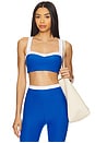 view 1 of 4 Spacedye Trophy Sports Bra in Court Blue & Cloud White