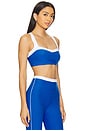 view 2 of 4 Spacedye Trophy Sports Bra in Court Blue & Cloud White